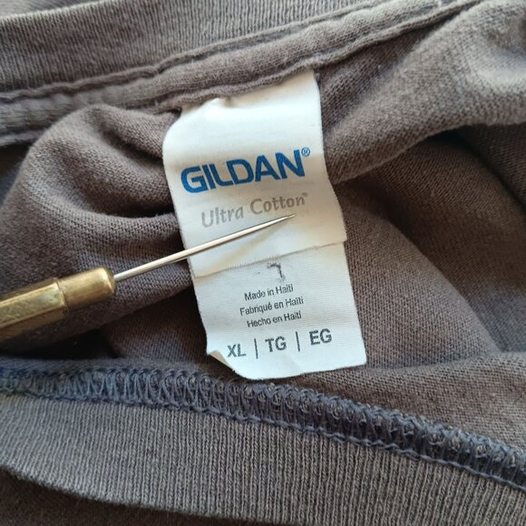 XL Vtg Y2K T-shirt The Salvation Army Gray Gildan Ultra Cotton Logo Front & Back - Picture 5 of 5